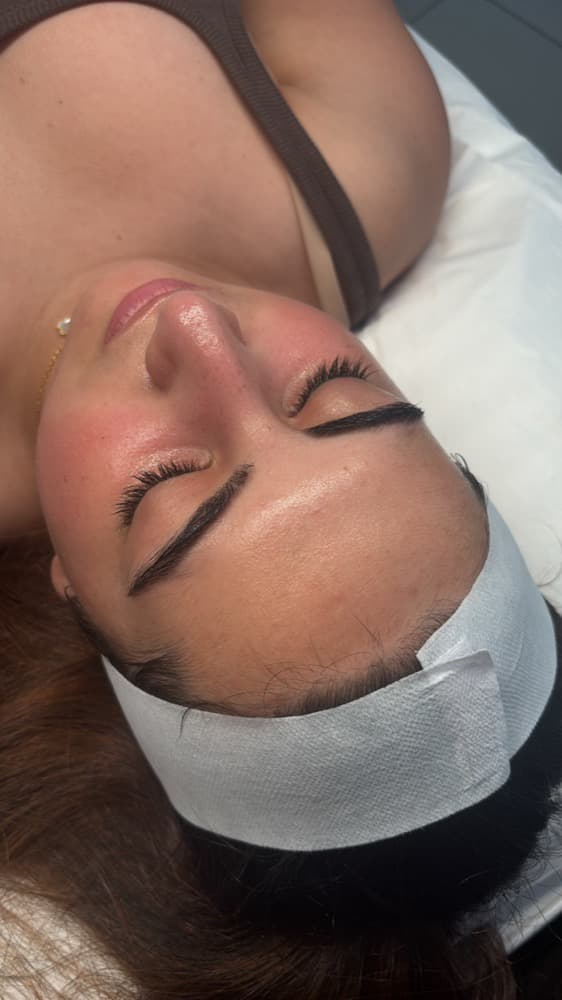 Close-up of clear, healthy skin